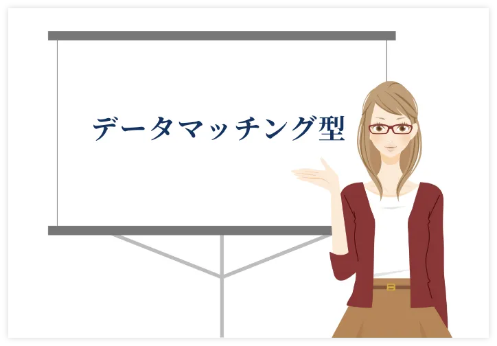 データマッチング型の結婚相談所について紹介する女性